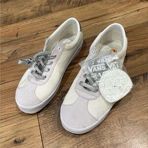 Vans Sport Low Sz 9.5 Men’s 11 WomensShine Grey Blanc De Blanc Suede Punk Skate